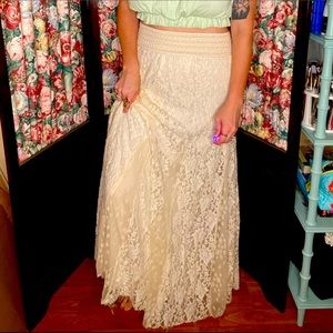 Urban outfitters Kimchi Blue Maxi Lace Skirt